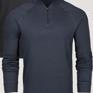 Fresh Clean Threads Odyssey Blue Quarter Zip Mens Size Large - NEW